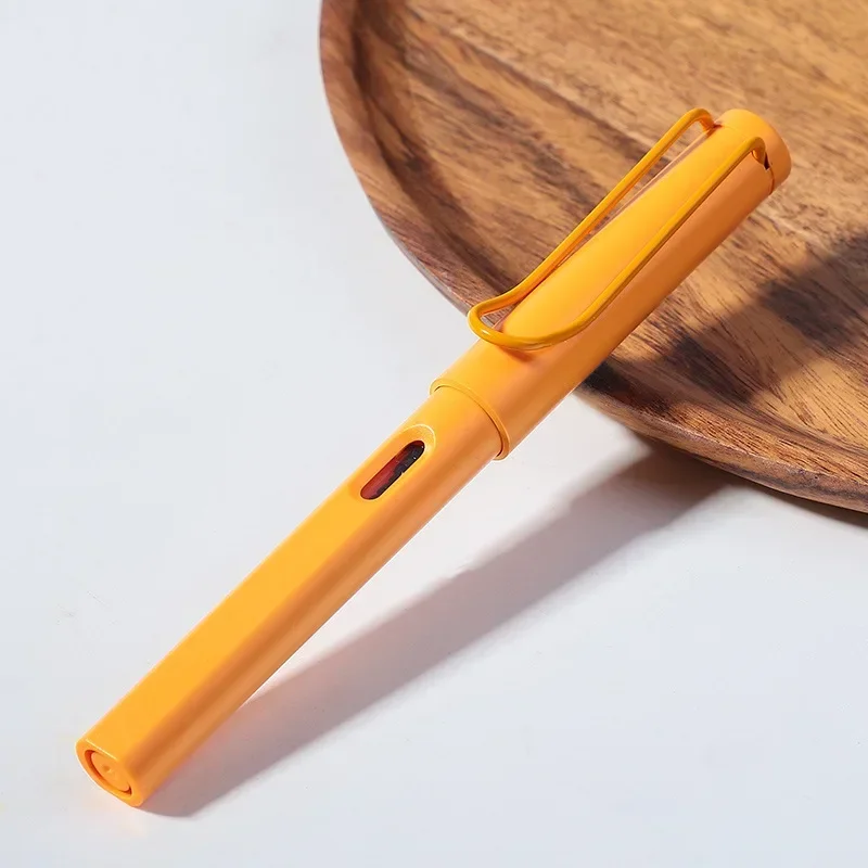 Fashion Mango Yellow EF/F/0.38mm Hooded Nib Fountain Pen for Smooth Writing and Signature 1Pc Inking Pens