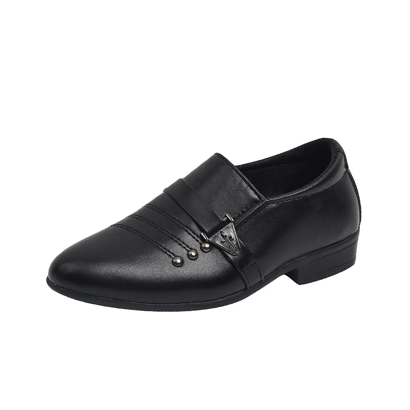 Boys Black Dress Loafers 5