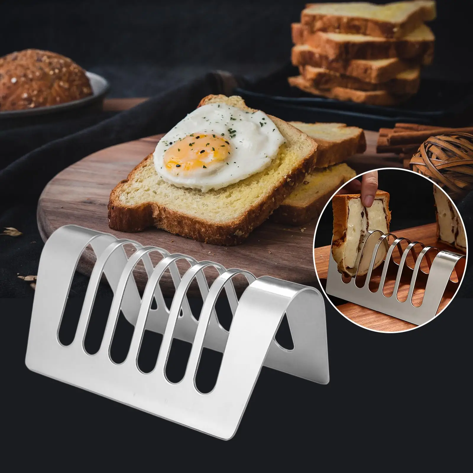 Toast Rack Binaural Designed Cooling Rack for Baking Restaurant Kitchen