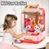 Mini Claw Machine Toys for Kids DIY Gashapon Plush Prizes Dolls Vending Arcade Crane Machines Children Birthday Christmas Gifts 1