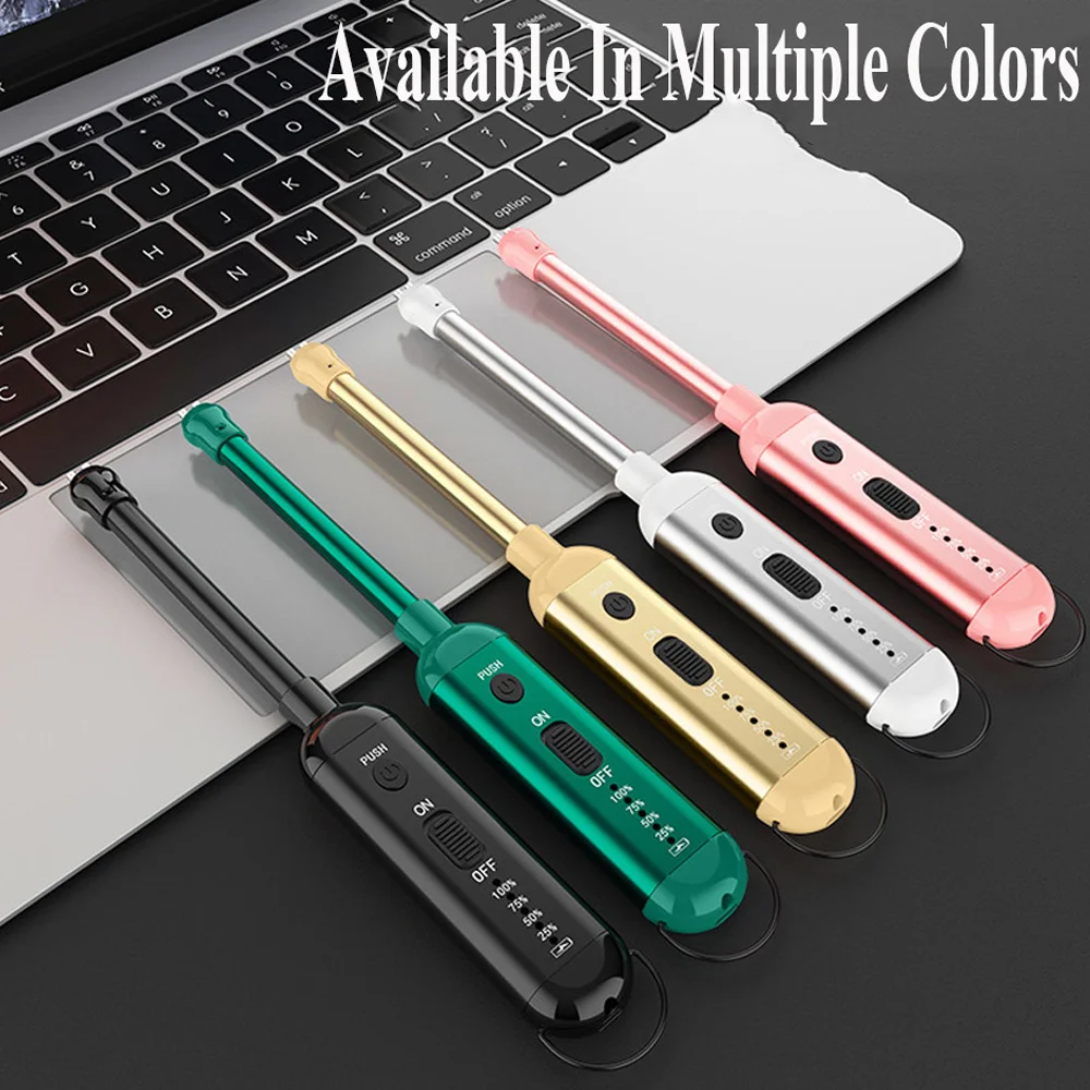 

Kitchen Gadget Windproof Candle BBQ Lighter Dropship Suppliers Lighters Long For Grill Pink USB Rechargeable Electric Lighter
