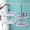 Anti-deformation Hanging Laundry Basket 2 layers Mesh Clothes Drying Net Household Folding Rack Sweater Blouse Socks 1