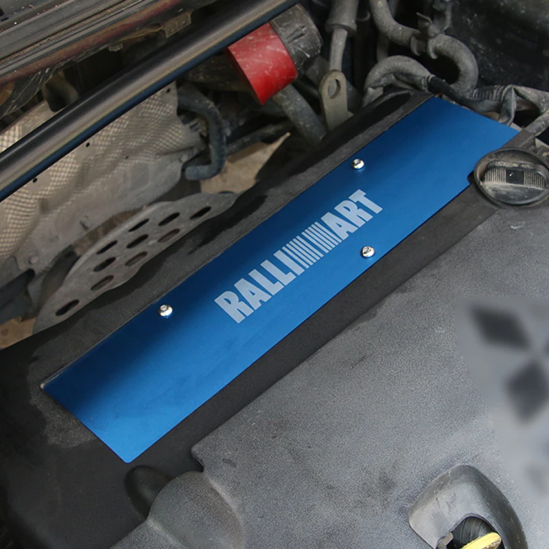 Ralliart Limited Amount Aluminum Engine Spark Plug Cover For Mitsubishi LANCER 08-15 1pcs engine cover bolt
