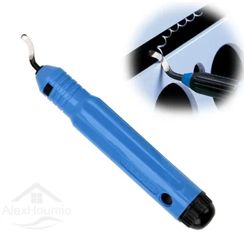 Coltello da taglio Raschietto Strumento per sbavatura Set di frese per sbavatura Utensile manuale per rimozione bava per legno Plastica Alluminio Rame e acciaio