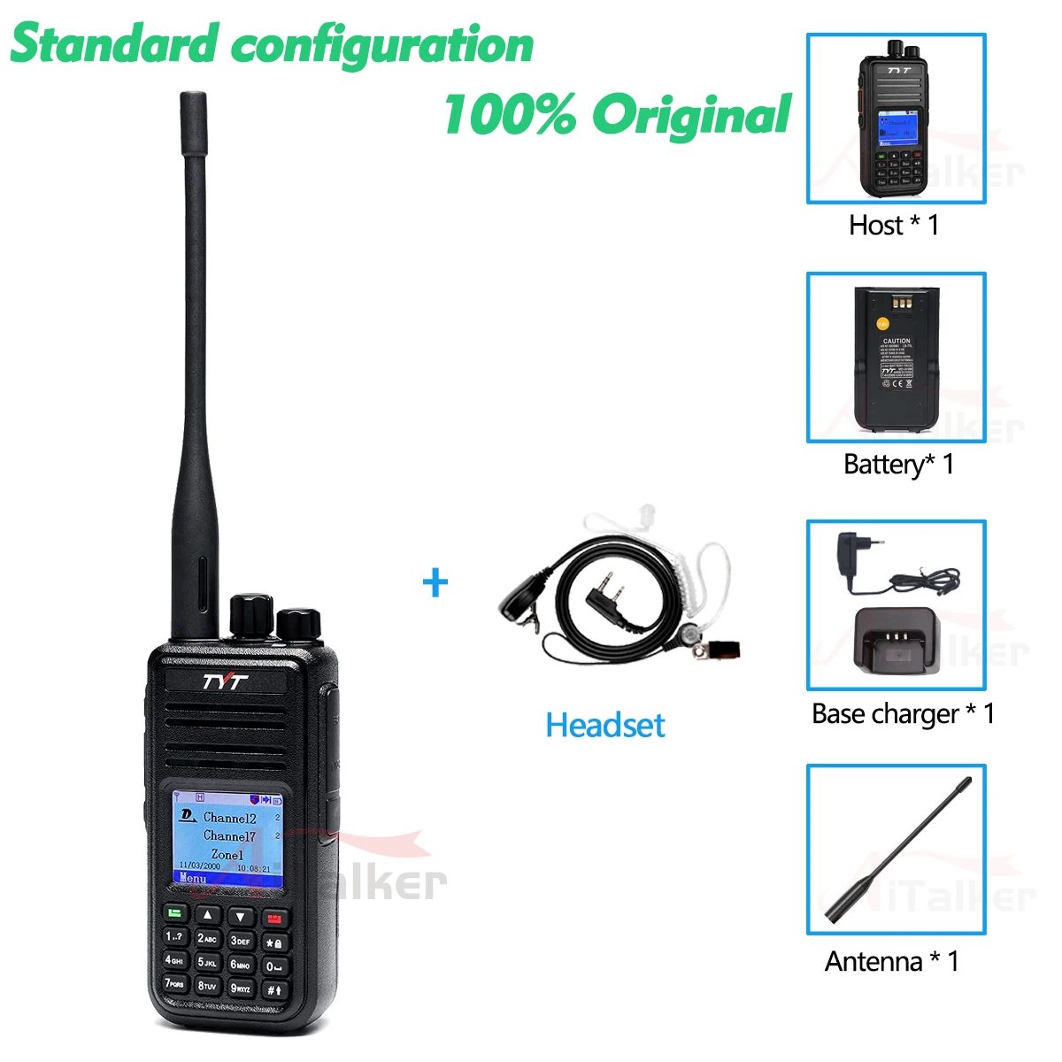 デュアルバンドトランシーバーTYT-MD-UV380,md380,デジタルdmr,双方向