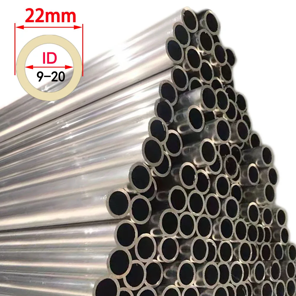 

OD22mm 6061 6063 Aluminum Pipe Tube Outer Diameter22mm Inner Diameter 9mm To 20mm Hollow Aluminum Pipe Aluminum Alloy Tube