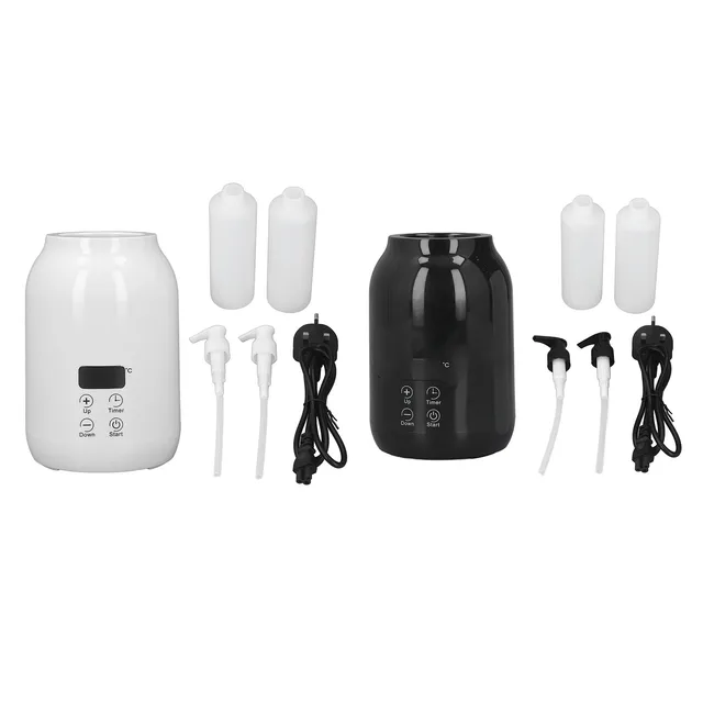 Single Bottle Massage Oil Heater Touch Control Thermostatic LED Massage Oil Warmer UK Plug 100‑240V 1 Set 1