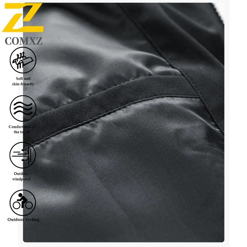 Men's Casual Hooded Jacket Windproof Waterproof Loose Fit Spring Autumn Outdoor Coat Lightweight Breathable Streetwear Travel