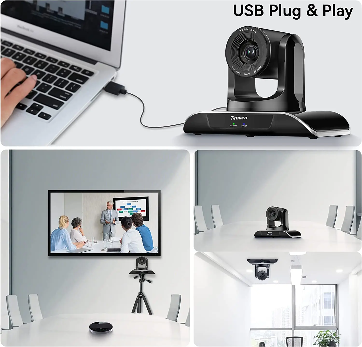 Tenveo Kamera Usb Zoom Tenveo Conference Room Camera System With