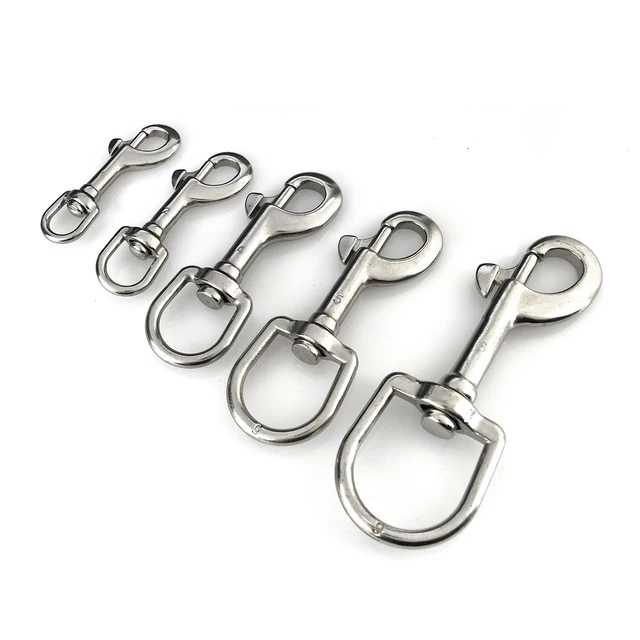 1x Snap Hook Stainless Steel Trigger Swivel Eye Bolt For webbing