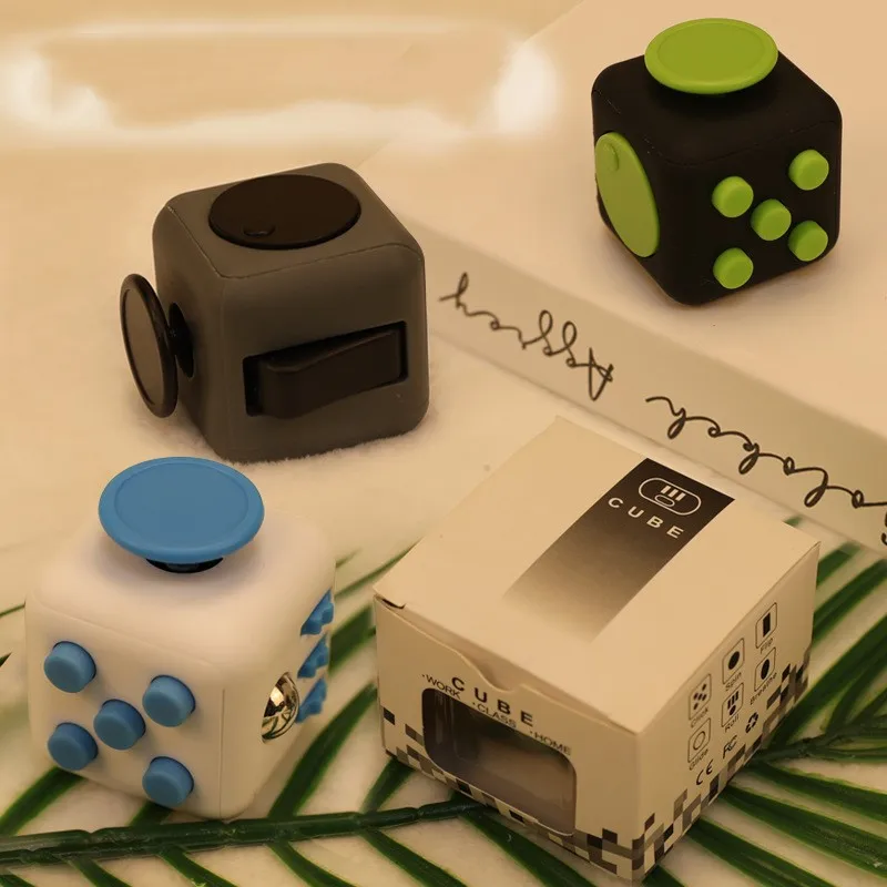 Fidget toys Decompression Dice for Autism Adhd Anxiety Relieve Adult Kids Stress Cube Toys Fingertip Press