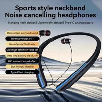 SEOBIOG Neckband Wireless Earphone HX801 Bluetooth Earbuds Noise Cancelling Waterproof Headset In Ear Headphones for Xiaomi - Image 2