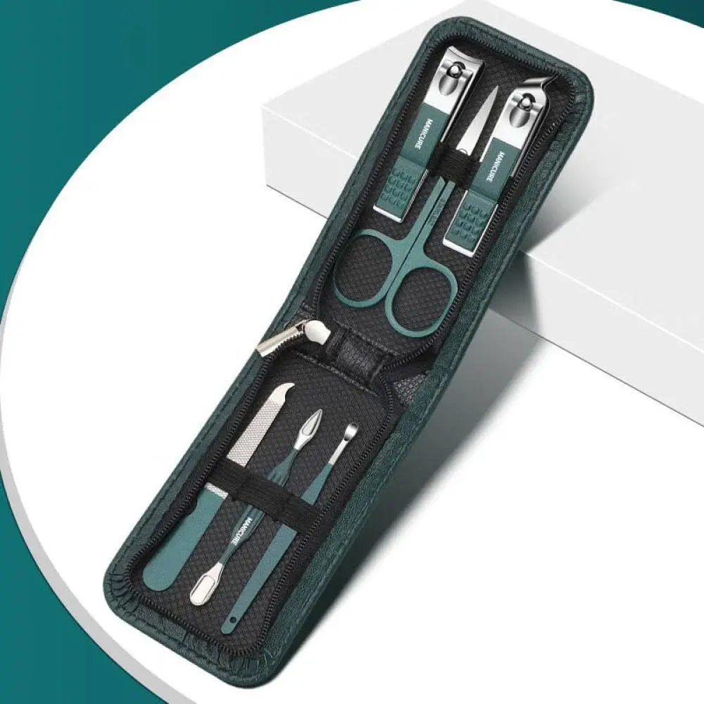 Scissors Set Ear pick nail clipper tool household nail clippers stainless steel pedicure knife 6 piece set