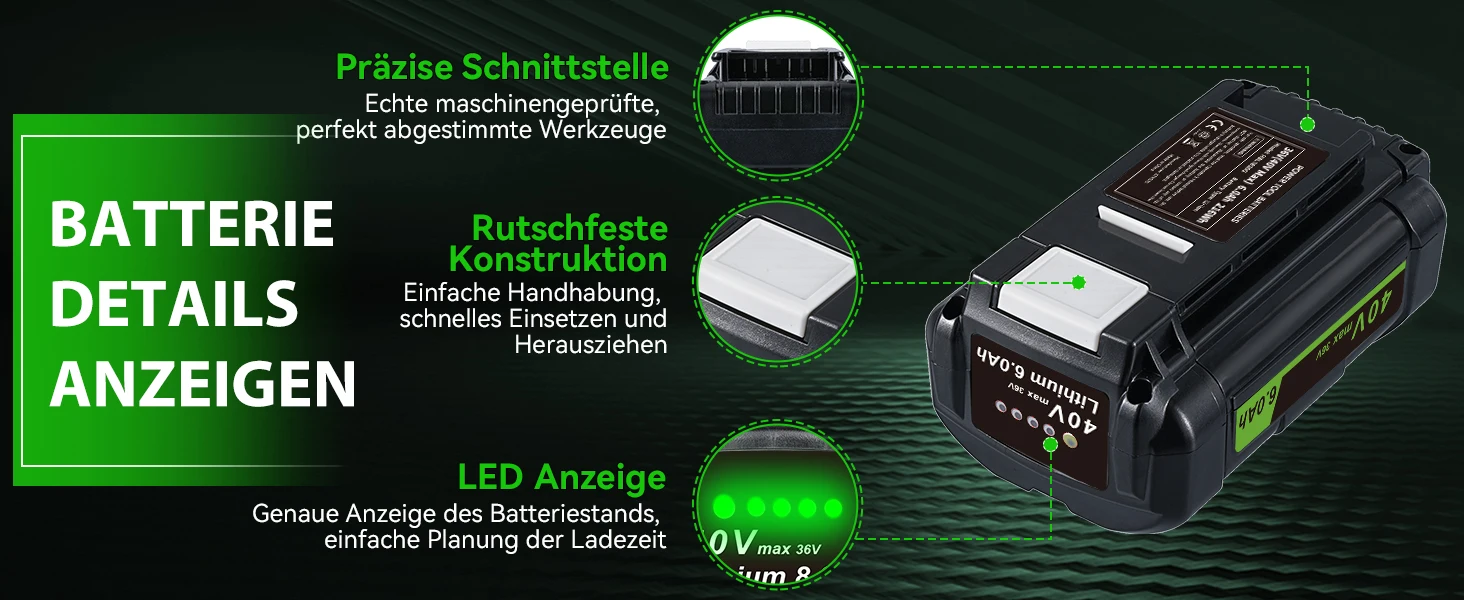 1/2/4Pcs OP4040A1 6.0Ah 40V ONE+ Li-Ion Battery Replace for Ryobi OP4015 OP4026 OP40401 OP4050 OP40501 OP4060A Tools Battery pin