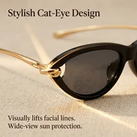 Lunettes de soleil œil de chat tendance pour femme, protection UV400, style vacances, luxe, 2026 4
