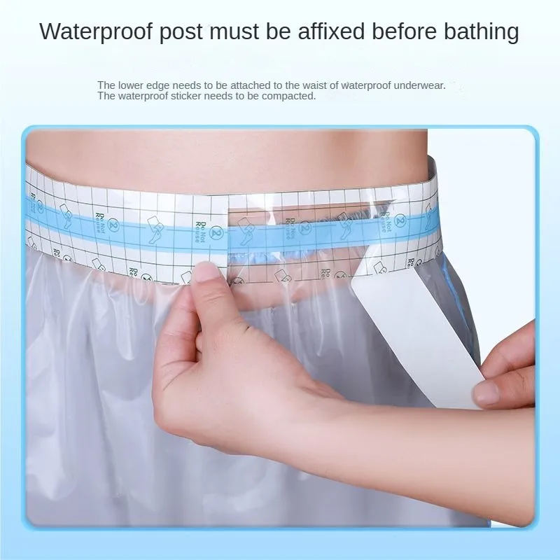 Waterproof Pants Ultra-thin Postoperative Water-proof Bathing Wound Protection Pants for Adults and Children 5