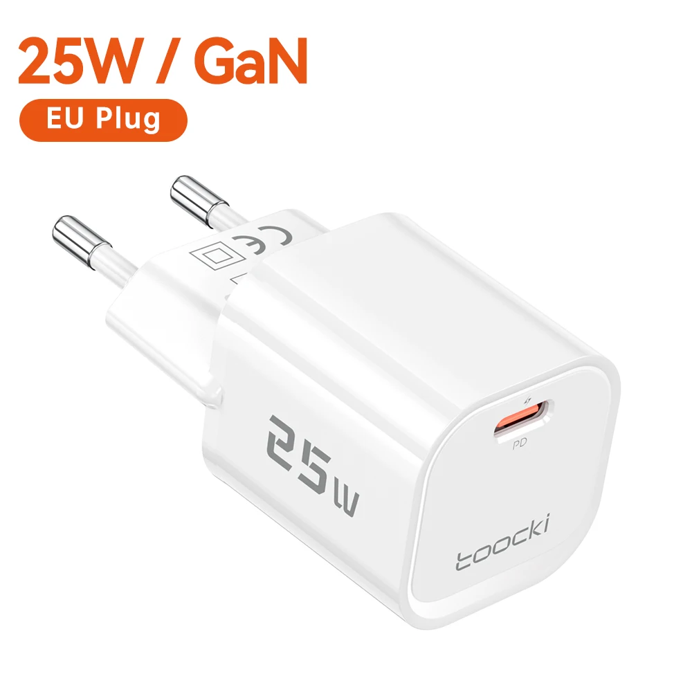 Toocki 25W Mini GaN USB Charger with Super Fast Charge Technology