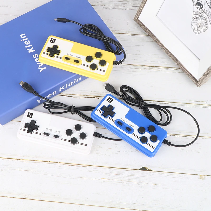 1PCS New Classic Retro Version Of Home Fc Plug-in Double Handheld Game Console Handle