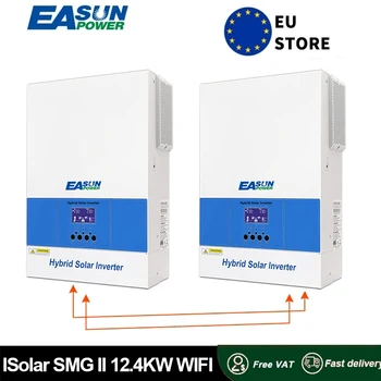 12.4KW Ibrido Solare Inverter 48V 220V Mppt 120A Regolatore di Carica Onda Sinusoidale Pura Inverter Ingresso Fotovoltaico 500V Con WIFI BMS Funzione