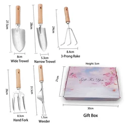 Deluxe 5 - Piece Gardening Tool Set for Comprehensive Plant Care (1 set)