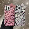 Leopard Sparkle Bow iPhone Case