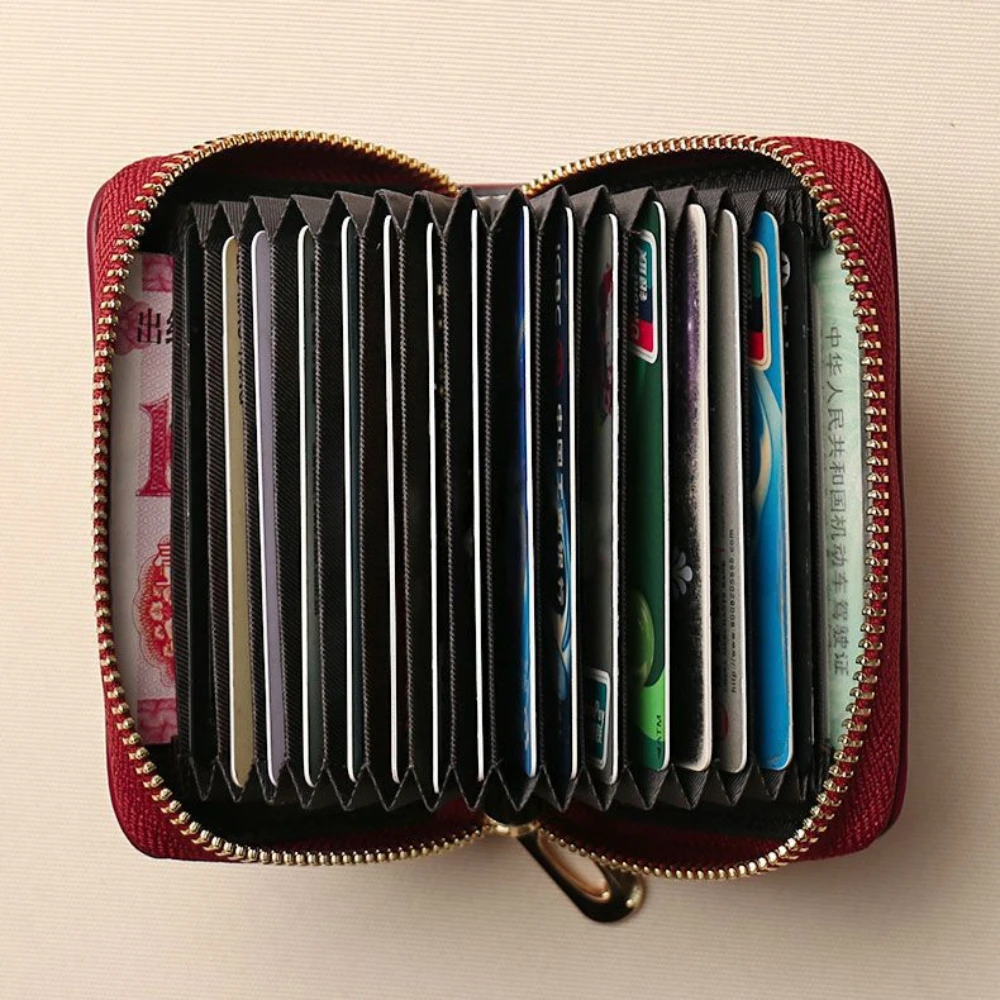 New RFID Card Bag 9/18 Cards Slots Card Wallet Checkerboard Rabbit Print Car Driver's License Storage Bag ID Credit Holder