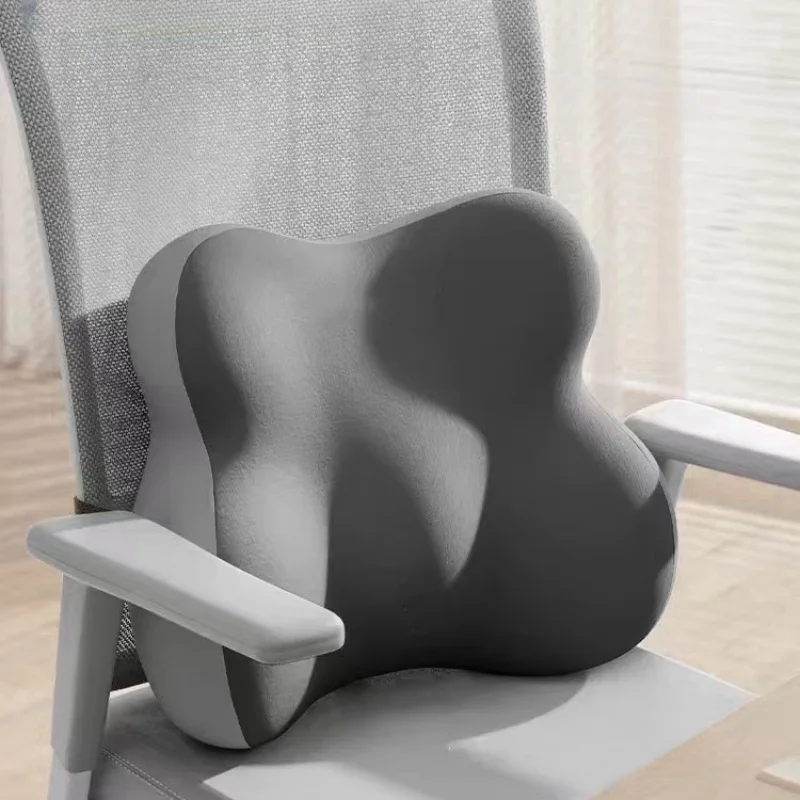 Memory Sponge Waist Pillow Lumbar Orthopedic Pillow Office Chair Backrest Chiropractic Pillows Ergonomic Lumbar Support Pad 2