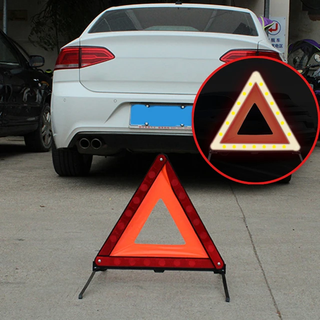 Segnale di avvertimento triangolo per auto pieghevole per guasto