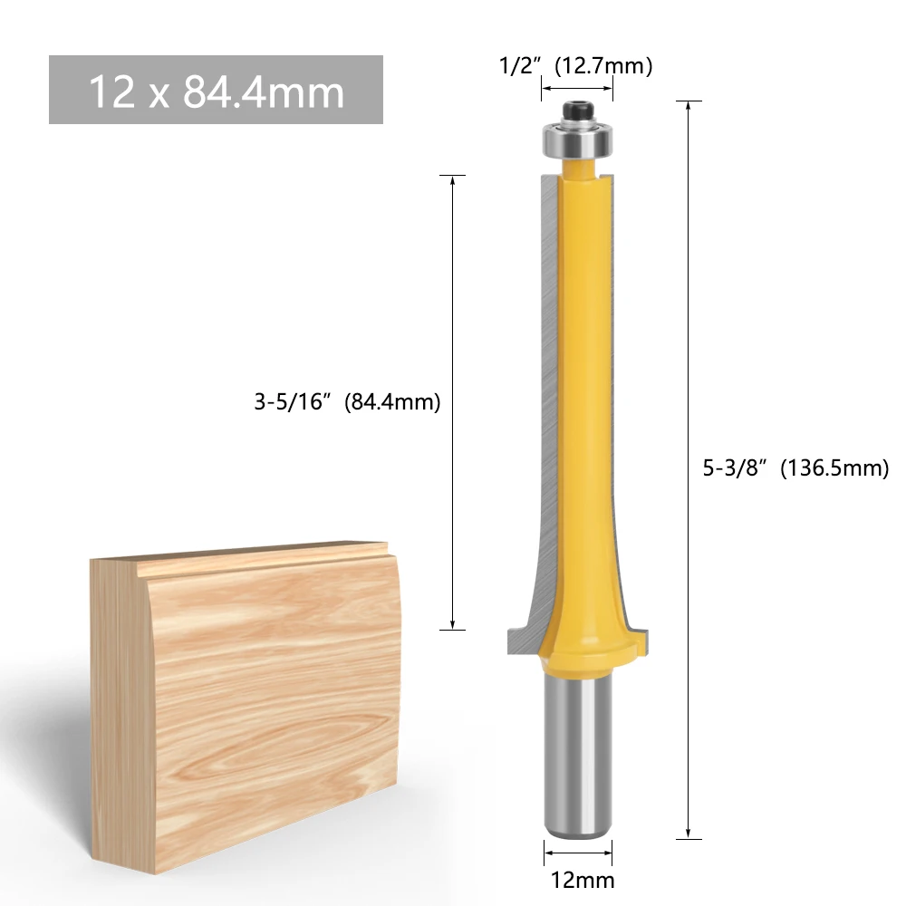 LAVIE 12MM 1/2 Zoll Schaft Tür- und Fensterverkleidungsfräser Holzbearbeitungsfräser für Holz aus Kobaltlegierung MC03155 – Detail 2