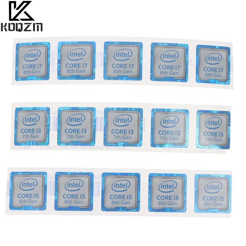 8th Generation I3 I5 I7 Celeron Intel CPU Xeon Pentium Processor Laptop Sticker |