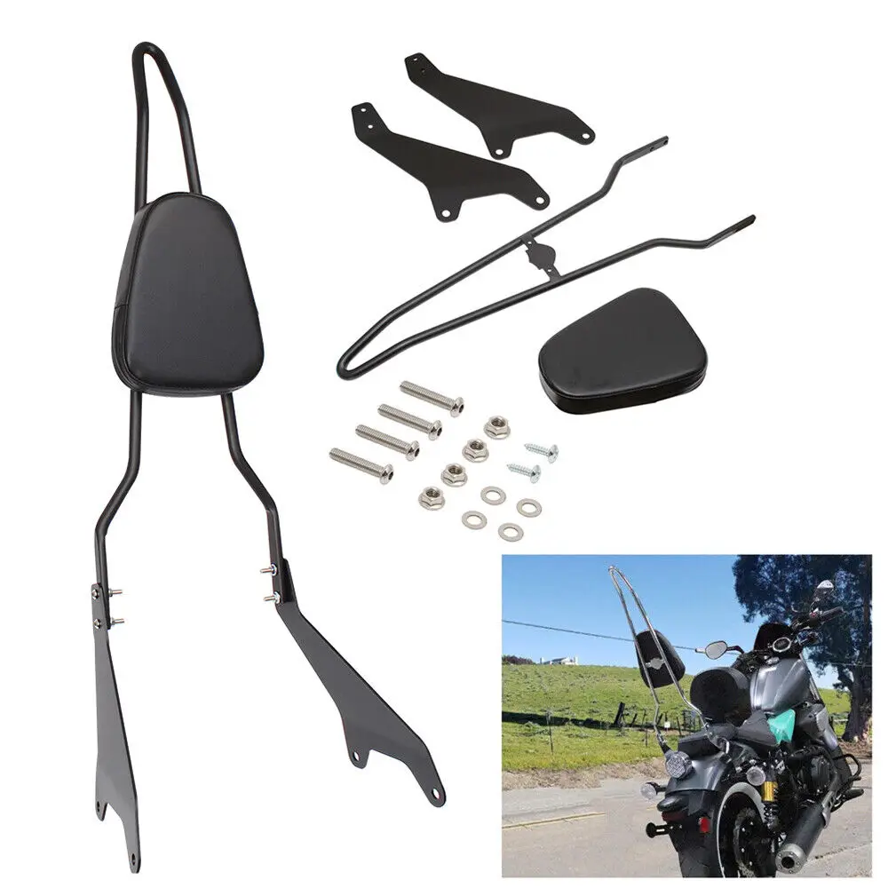 Мотоциклетная черная спинка для пассажиров, съемная подкладка для Yamaha Star Bolt XV950 XVS950 2014-2019 2018