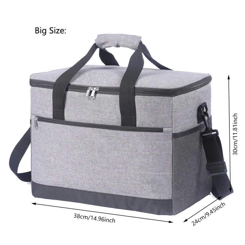 Lunch Bag Cooler Bag Fashion Large Capacity Leakproof for Men Women Outdoor Travel Picnic