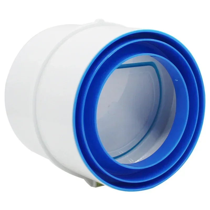 PVC Exhaust Fan Check Valve Round Pipe Backdraft Damper 75/110mm Air Duct Ventilation Grill for Bathroom Kitchen Accessories 1PC