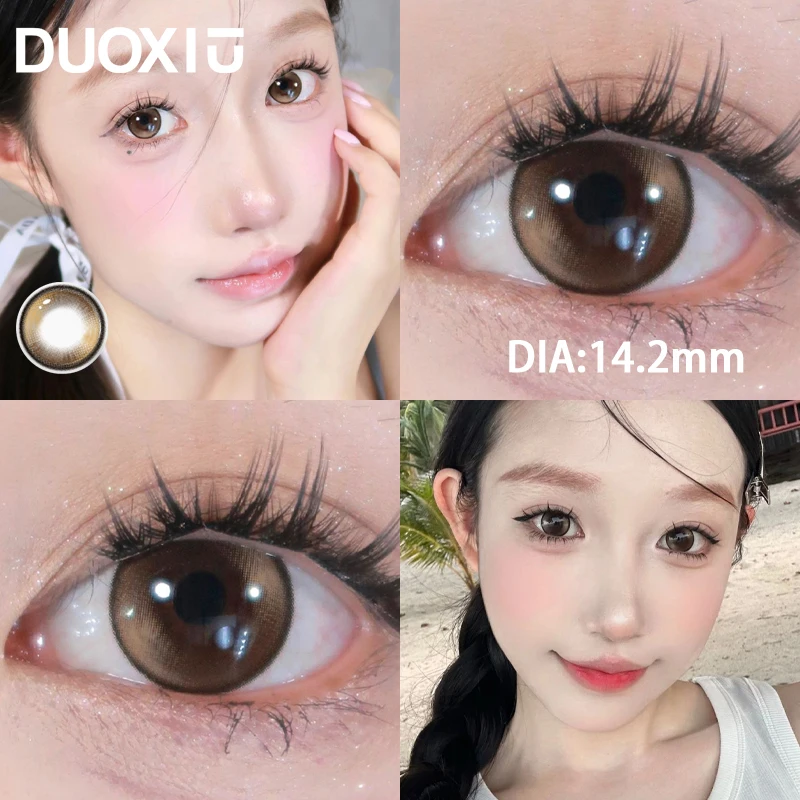 DUOXIU1PairMyopiaLensesColorContactLensesforEyesLensesWithDioptersPrescription