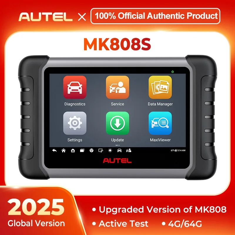 Autel-自動車診断ツールmaxicom,mk808,mk808s,OBD2スキャナー