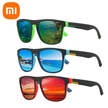 XIAOMI Occhiali da sole polarizzati quadrati super fashion Uomo Donna Protezione UV Equitazione all'aperto Pesca Occhiali da sole di design retrò UV400 1