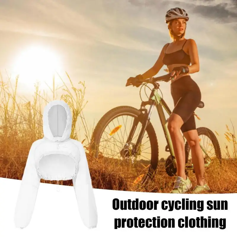 Sun Proof Clothes Waterproof Short UV Proof Hoodie Clothing Summer Long Sleeve Top For Picnic Travel Driving
