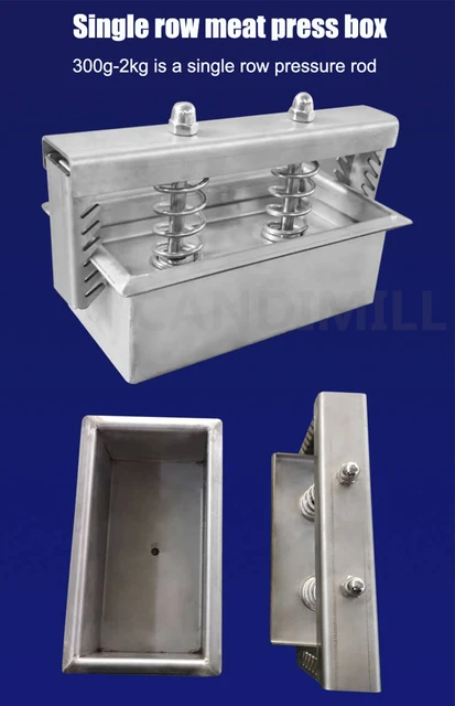 Meat Press Mold for Deli Meats, Press Ham Maker, Stainless Steel Meat  Weight Press for Making Ham Deli Meat with Thermometer and Recipes, Seafood  Meat