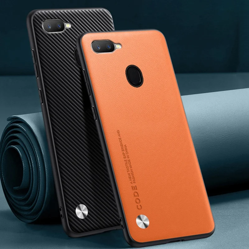 Luxury PU Leather Matte Silicone Phone Case Coque