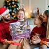 24 Numbered Boxes Christmas Countdown Puzzle Christmas Advent Calendar Gift Box for Kids Adults Family 4