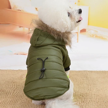 Winter Pet Dog Clothes Waterproof Warm Jacket Thicker Cotton Coat For Chihuahua Soft Small Pets Clothing Puppy Hoodies 1