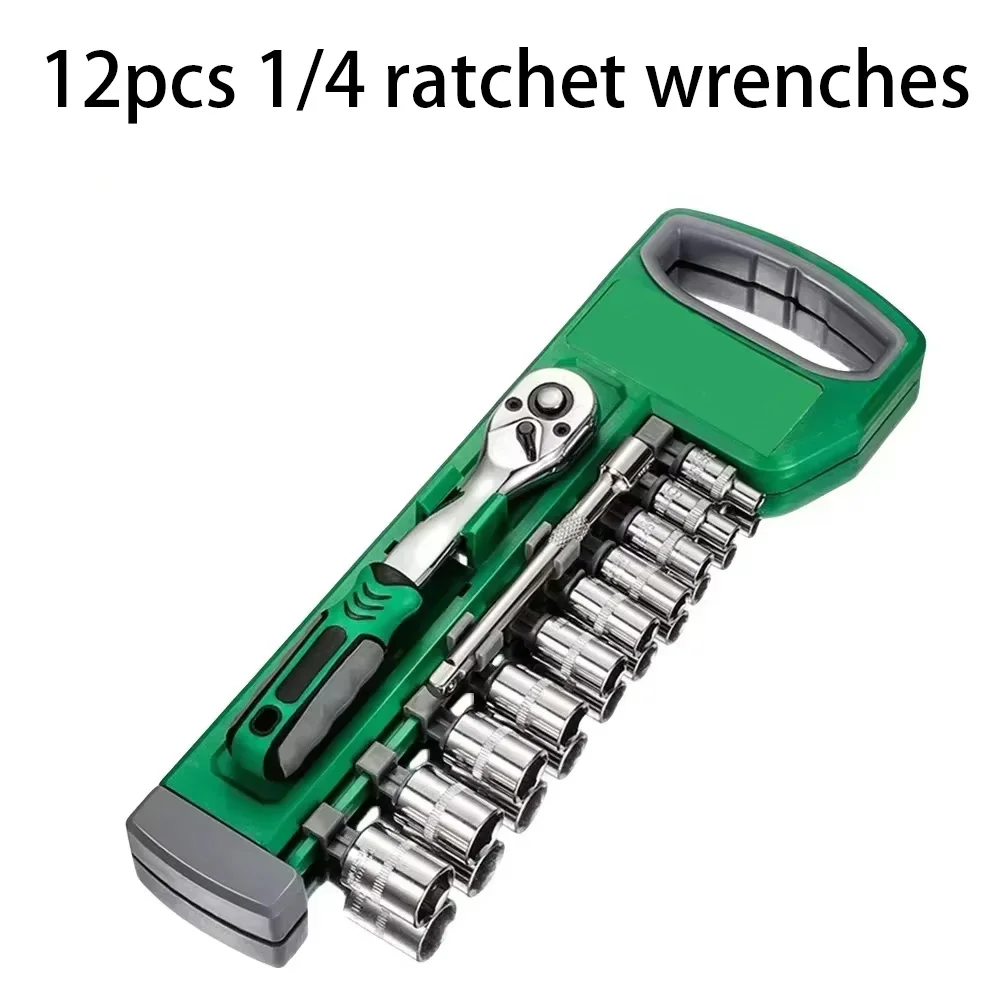 Chiave porta attrezzi fai da te scatola meccanica 1/2" presa auto 1/4" 3/8" garage officina - Foto 12 di 12