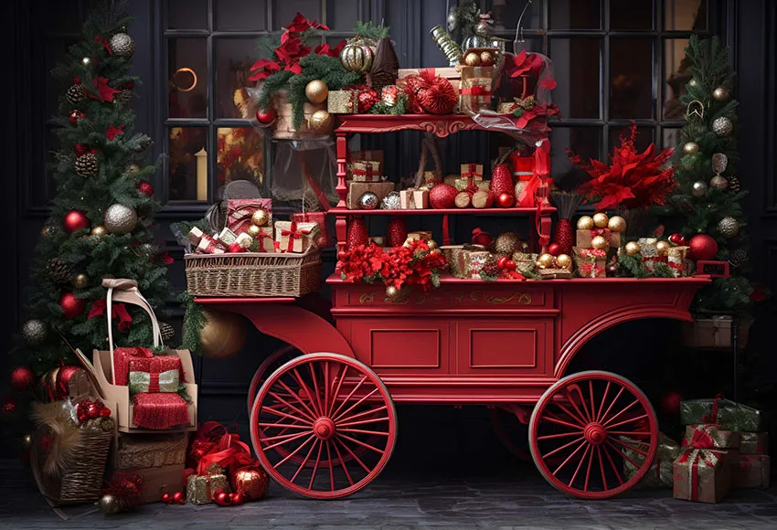 Mehofond Photography Background For Kids Christmas Candy Shop Xmas Trees Family Portrait Decor Backdrop Photo Studio Inverno - Image 4