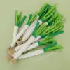 Cat Teaser Training Toy Kitty Teething Toy Scallion-shaped Cat Chew Toy for Teething Relief Training Soft Felt Pet for Kitty 2