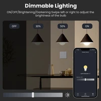 สวิตช์หรี่ไฟอัจฉริยะ AVATTO Tuya WiFi, สวิตช์หรี่ไฟแบบสัมผัส 1/2 ช่อง รองรับการปรับระดับความสว่างเป็นเปอร์เซ็นต์ รองรับ Alexa และ Google Home 2