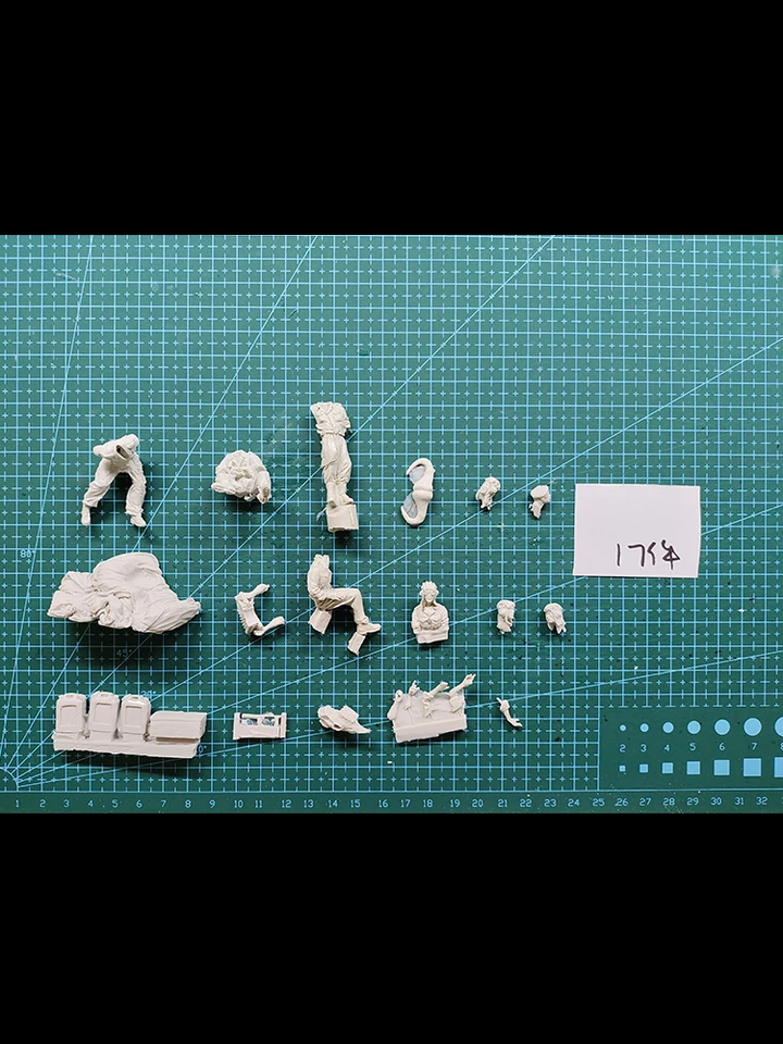 1/35 Figurines Résine à Monter Et Peindre – 7 Rebelles Africains Modernes, Kit Maquette