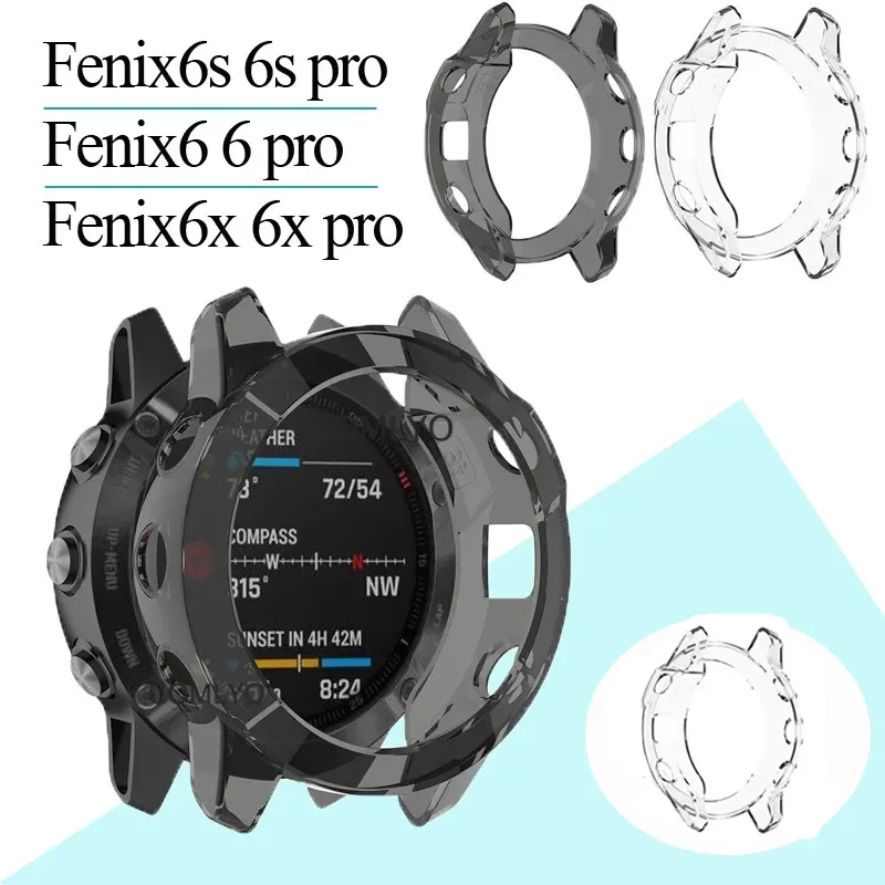 Soft TPU Smart Watch Protective Case Cover - Clear Finish