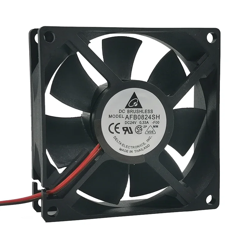 

New Cooling Fan For Delta AFB0824SH 24V 0.33A 8025 8CM Large Air Volume Inverter Cooler Fan