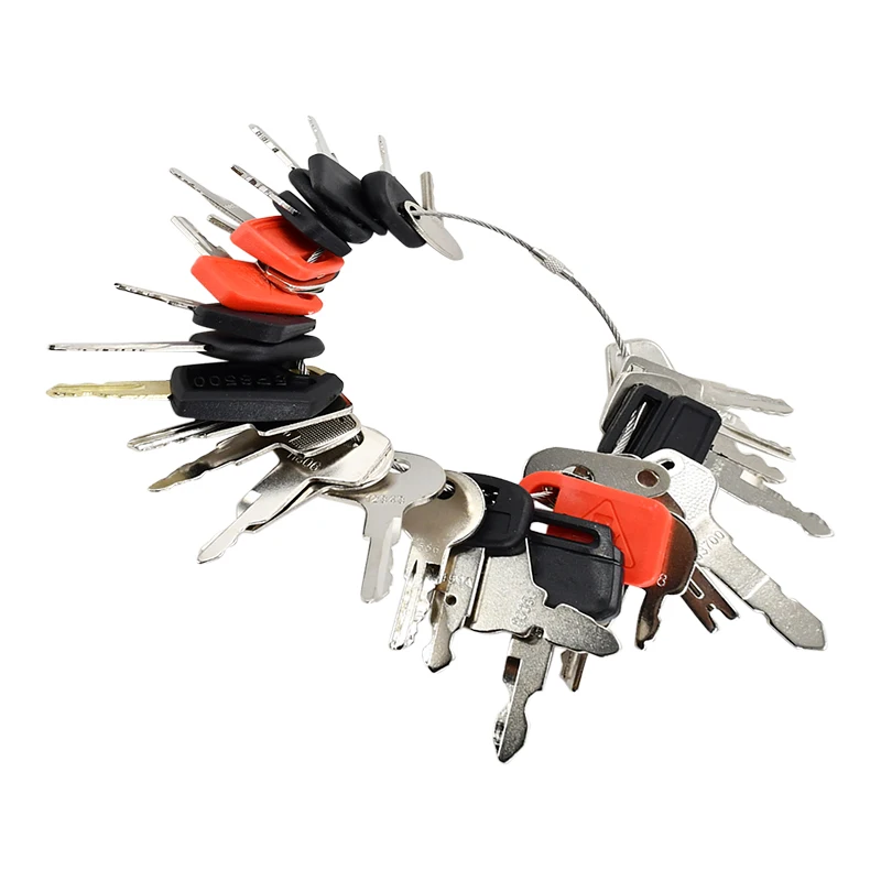 30Pcs Ignition Key Sets AT195302 H800 Compatible with Caterpillar Compatible with Komatsu Kubota