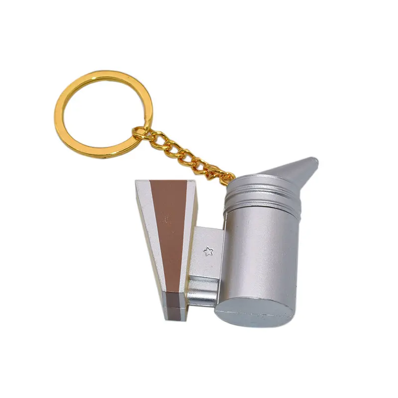 Bee Gift LED Beekeeping Smoker Keychain Beekeeper Smoker Keyring Beekeeper Gift Beekeeping Souvenir Beekeeping Bees Accessories